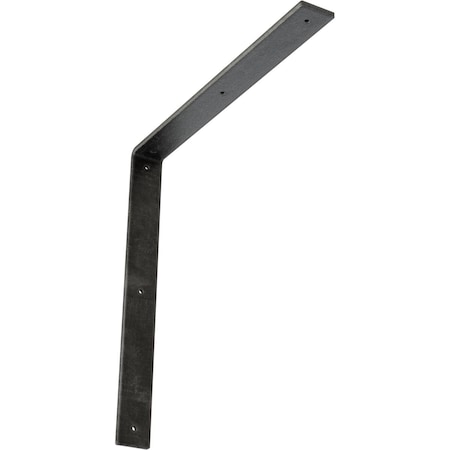 Ekena Millwork Hamilton Steel Bracket, Antiqued Silver 2"W x 18"D x 18"H BKTM02X18X18HAASV